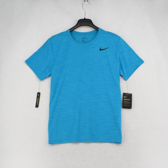 Nike Training T-Shirt Mens Dri-Fit Lightweight Stretch Activewear Performance Te - Picture 2 of 7